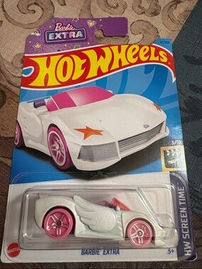 🛍️5/$20🛍️Hot Wheels Barbie Extra Winged Car
